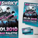 Get Shaky – Plakat, Flyer und Eintrittskarten
