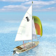 3D-Illustration, Segelboot