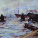 Hamburger Hafen nach A. Zorn 2010    Acryl auf Papier