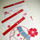 Pocket Fold Einladung „Flower“