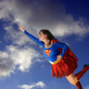 „Superwoman“ Traum Fotomontage