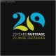 Jubiläums Logo 20 Jahre Fairtrade