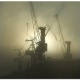 Hafen Hamburg im Nebel