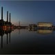 Panorama des VW Werkes in Wolfsburg und der Autostadt auf der rechten Seite