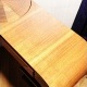 Bedside table / French walnut glossy veneer / 1 drawer / 2 racks / rotating