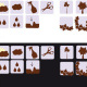 Piktogramme für ein Heimbepflanzungssystem (Pflegehinweise)