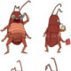 Maskottchen Entwurf „Roachie“ für einen fiktiven Freizeitpark