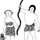 „Tarzan und Jane?“, vektorbasierte IIllustration
