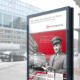 Citylight mit Motiv aus der 100 Jahre Hochbahn Kampagne
