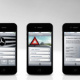 Design der Mercedes-Benz Service iPhone App.