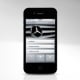 Design der Mercedes-Benz Service iPhone App.