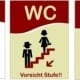 Entwürfe WC Schild Amorino