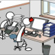 Cartoon von Dennis Hauck für Officeboy