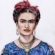 Frida Kahlo – Buntstiftzeichnung