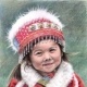 Tibetan Girl, Buntstift