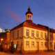 Nachtaufnahme, Rathaus Wachtendonk zur Weihnachtszeit