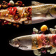 Ganzer Fisch: Zander und Forelle