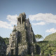Tempelvisualisierung inspiriert durch die Anlagen von Angkor Wat / kambodscha