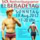 Plakat für 10. Elbebadetag 2012