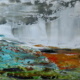 Gedrehte Landschaft – Gletscher oder Wasserfall ? 40 × 120 cm