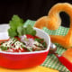 Tomatensuppe mit Brandteig-Herz