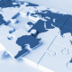 Weltkarte Puzzle – internationales Netzwerk, Business, Wirtschaft, Politik: 3D-Illustration / 3D-Grafik