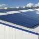 Solarzellen auf einer Industriehalle