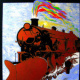 Golden Locomotiv 1997, Oil Painting, Concept Art, Fathers-Fantasy.com, Husni Lagot -Artist