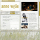 Webseite für Sängerin Anne Wylie
