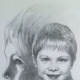 Porträt, Bleistift auf Papier