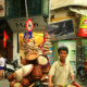 man in the streets in hanoi