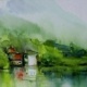 AQUARELL LANDSCHAFT