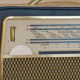 Akkord U 62 Radiohandtasche dunkelblau-beige detail
