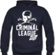 CRIMINALEAGUE™ AUTHENTIC Navy Hoodie Design