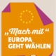 Sonderpreis Kategorie Logo, Wettbewerb „Mach mit! Europa geht wählen.“ Staatsministerium Baden Württemberg