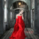 Lady in red