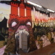 Illustration der Fassade einer improvisierten Geisterbahn zum Thema Hamburger Wohnungsnot für eine Aktion der Diakonie