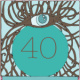 Geburtstagskarte, Auge, 40