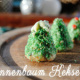 Weihnachtliche Tannenbaum Plätzchen