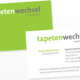 Visitenkarten für die Immobilienfirma Tapetenwechsel