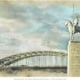 Rheinwächter vor Kölner Hohenzollernbrücke