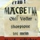 Macbeth – „Voller Skorpione ist mein Kopf geliebte Frau“