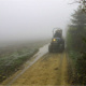 Traktor im Nebel