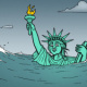 Karikatur zur Verschuldung der USA (Deutsche Welle)