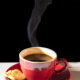 Dampfende Tasse Kaffee