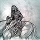Reiter mit Knochenschwert, Fantasy