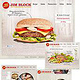 Neuentwicklung der Webseite für die Burger-Restaurantkette Jim Block 2013 in Zusammenarbeit mit fbi Hamburg