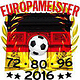 T-Shirt Motiv „Europameister mit Triumphbogen“