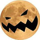 T-Shirt Motiv „Halloween Mond mit Kürbisfratze“