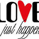 T-Shirt Motiv „Love just happens“